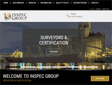 Tablet Screenshot of inspec-group.com
